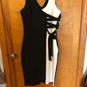 Black and white dress